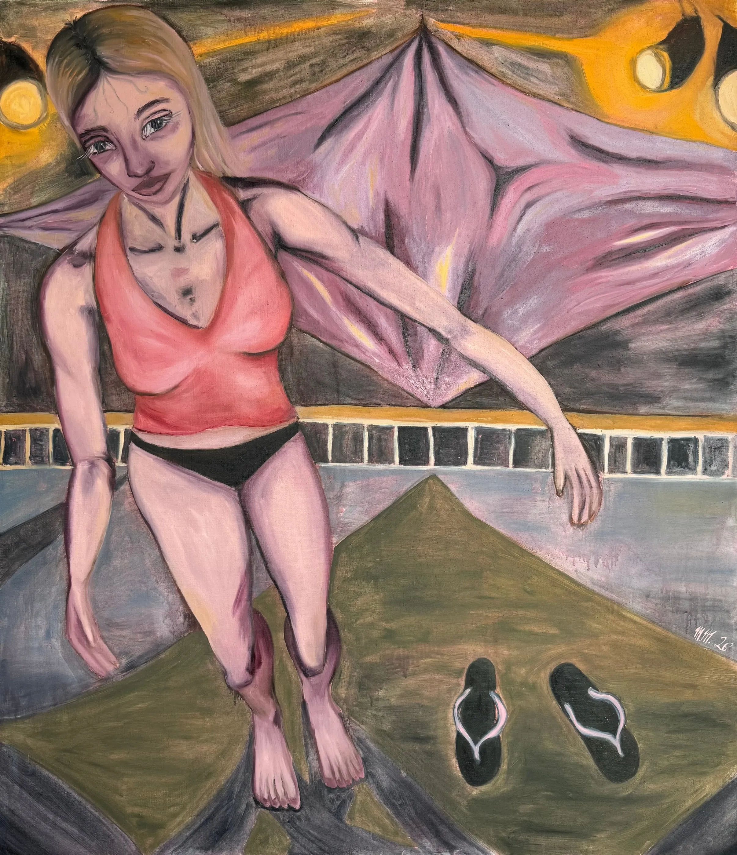 La nuit tzigane, 2026, huile sur toile, 150 × 130 cm