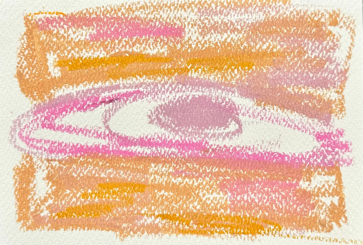 Untitled, 2025, oil pastel on paper, A6