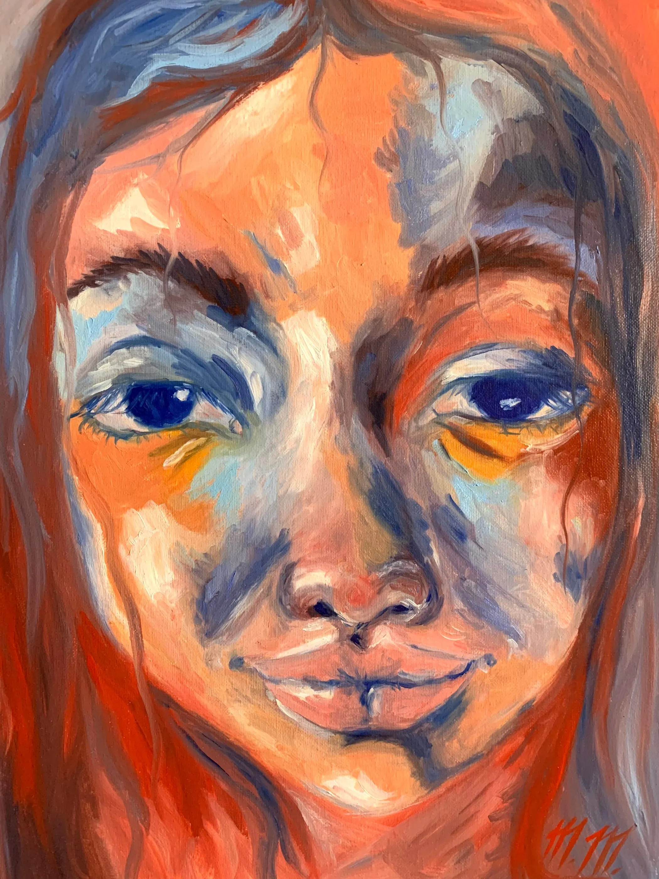 Malá, 2022, huile sur toile, 40 × 60 cm